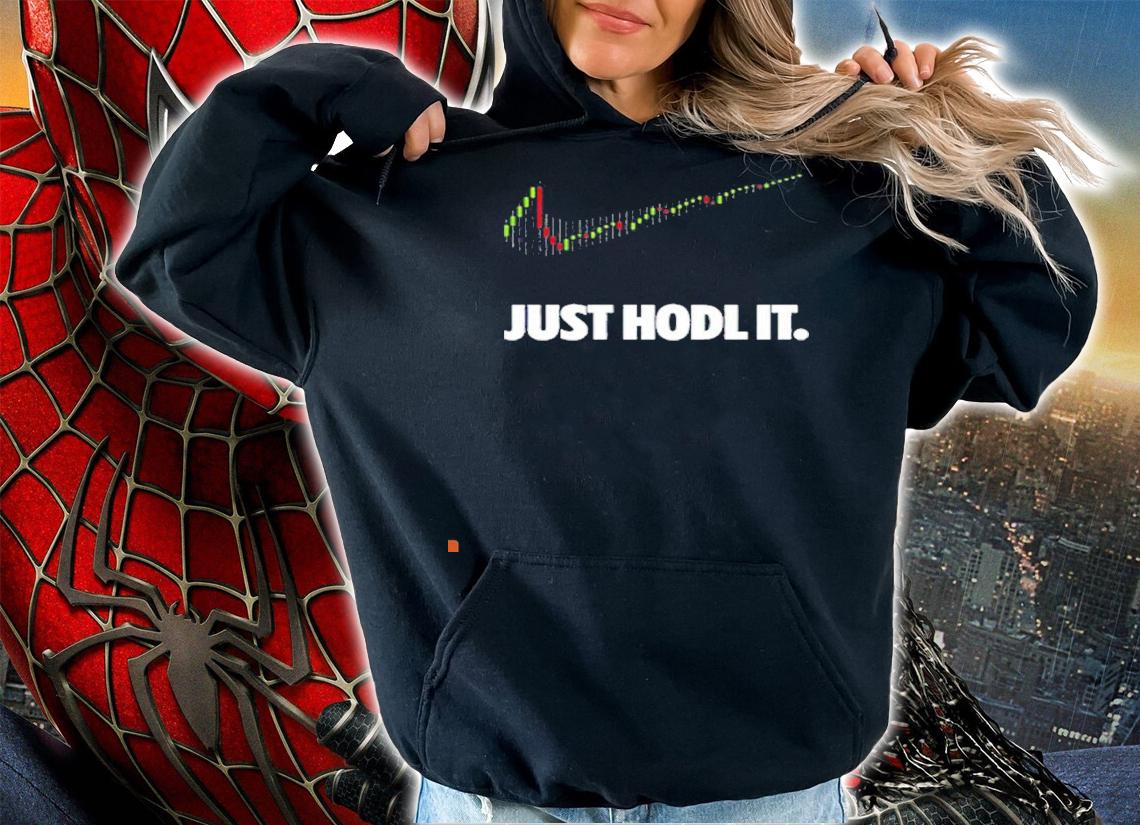 Cryptocurrency Nike just hold it shirt hoodie