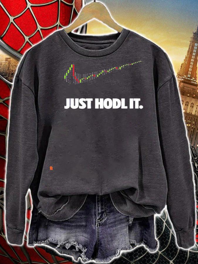 Cryptocurrency Nike just hold it shirt sweatshirt