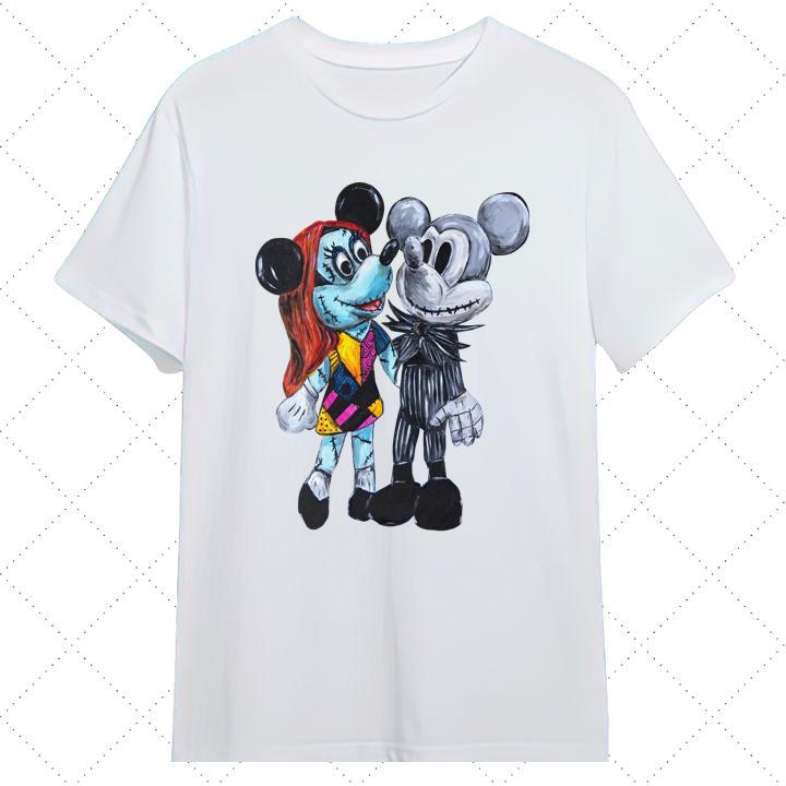 Disney Mickey & Minnie Style Jack Skellington & Sally T-Shirt - Shop Now!
