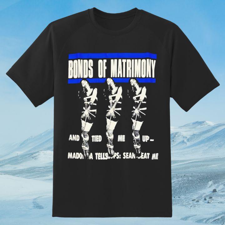 Premium Madonna Bonds Of Matrimony Blue White T-Shirt