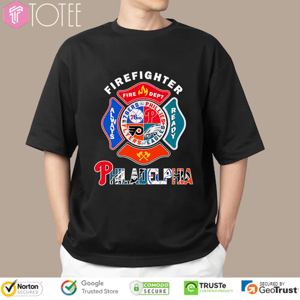 Fire Dept Philadelphia Sports Firefighter T-Shirt