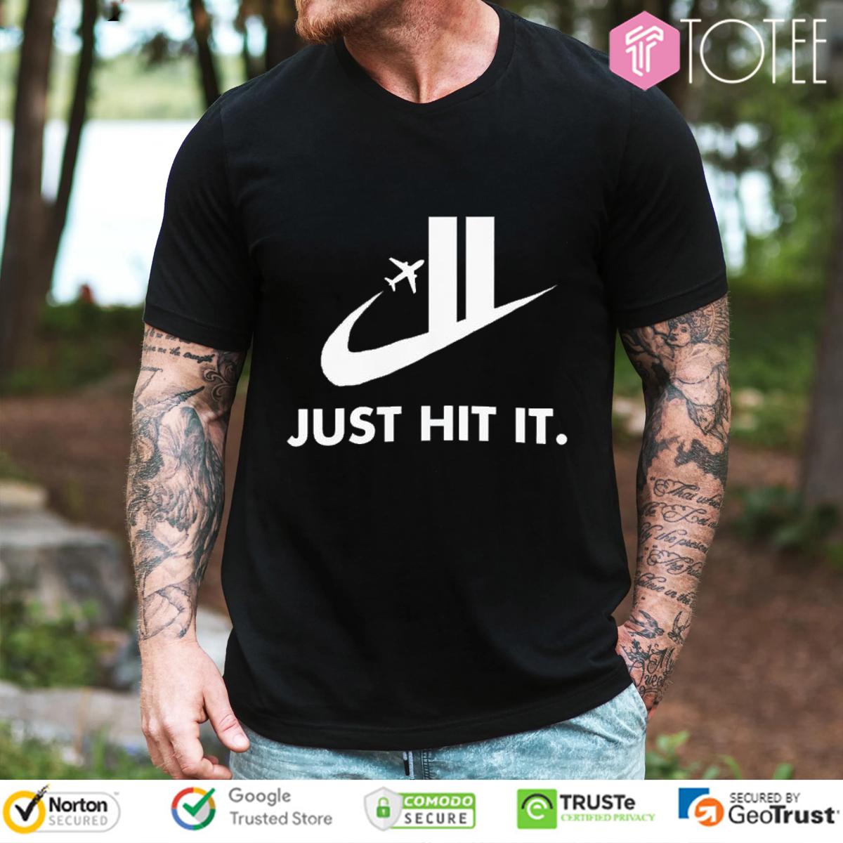 Just Hit It Nike Logo T-Shirt