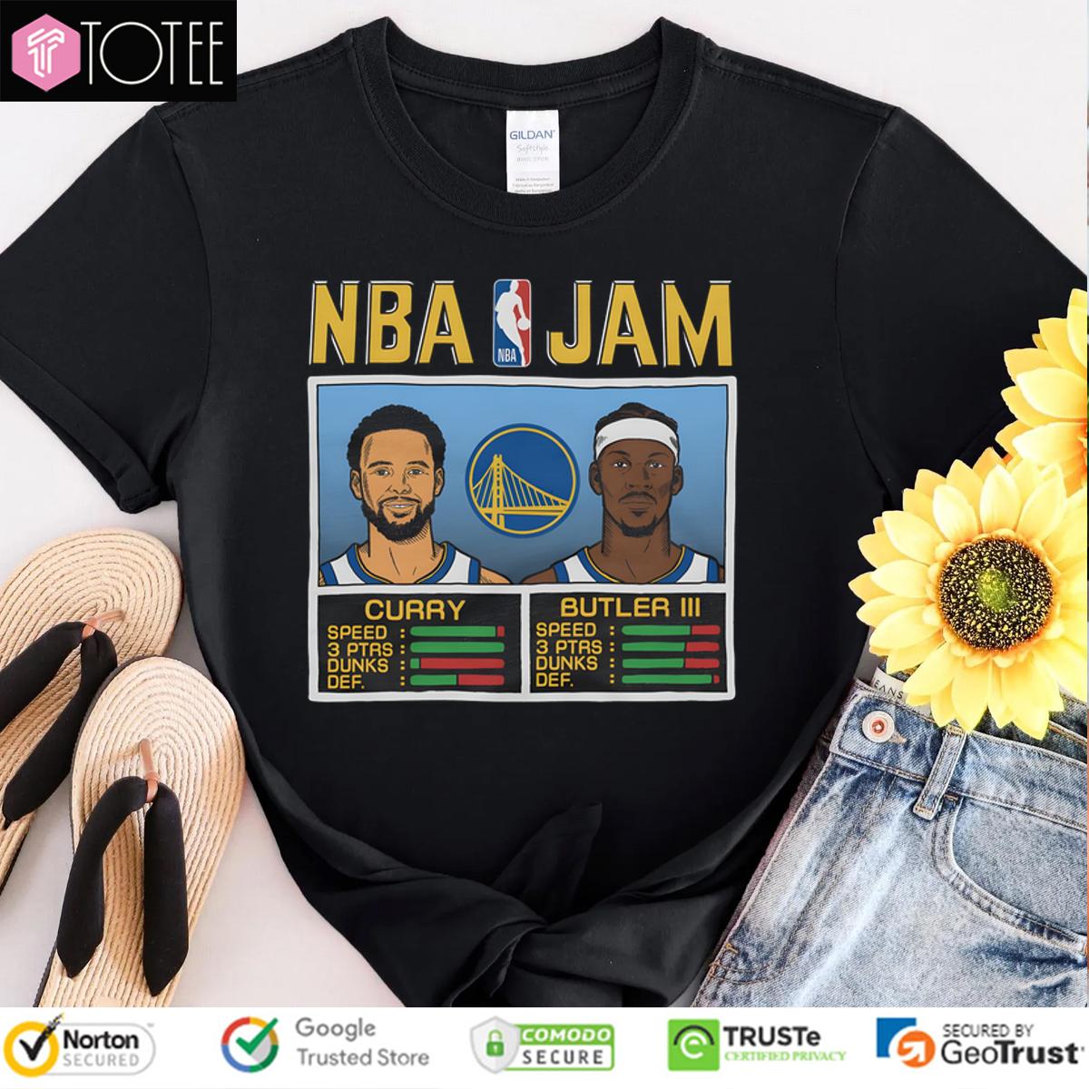 Nba Jam Golden State Warriors Steph Curry And Jimmy Butler Iii Shirt