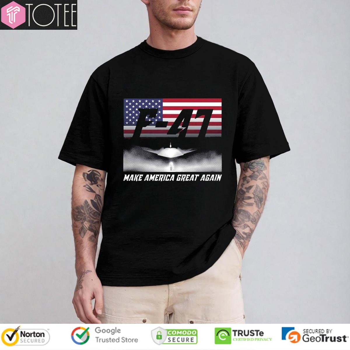 F-47 Make America Great Again USA Flag T-Shirt