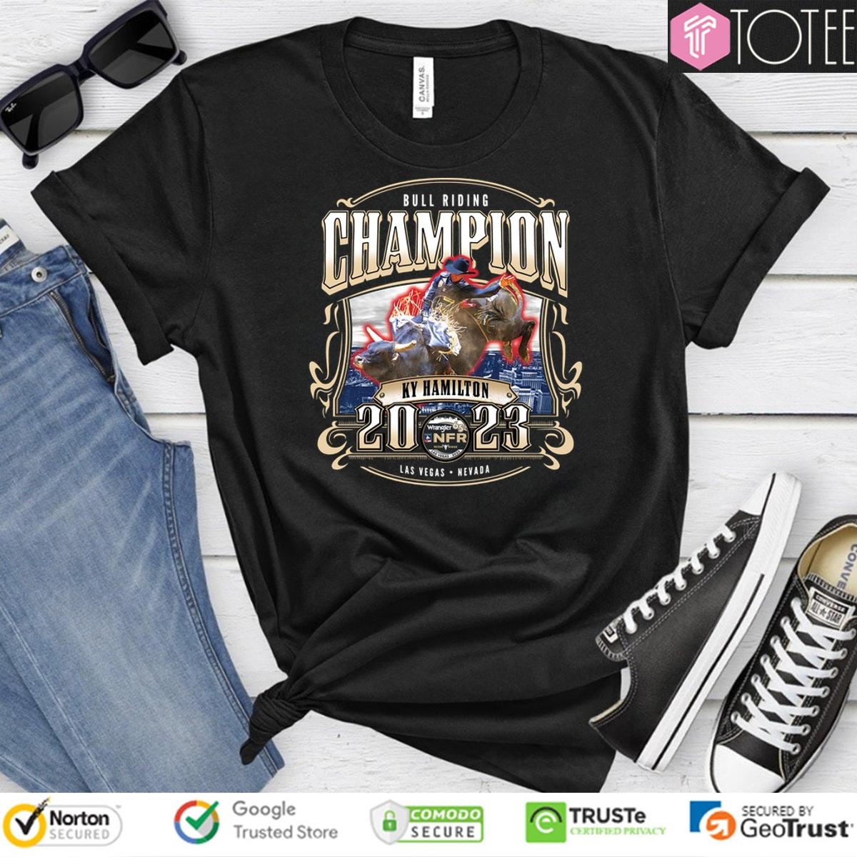 Ky Hamilton Nfr 2023 Bull Riding Champion T-shirt