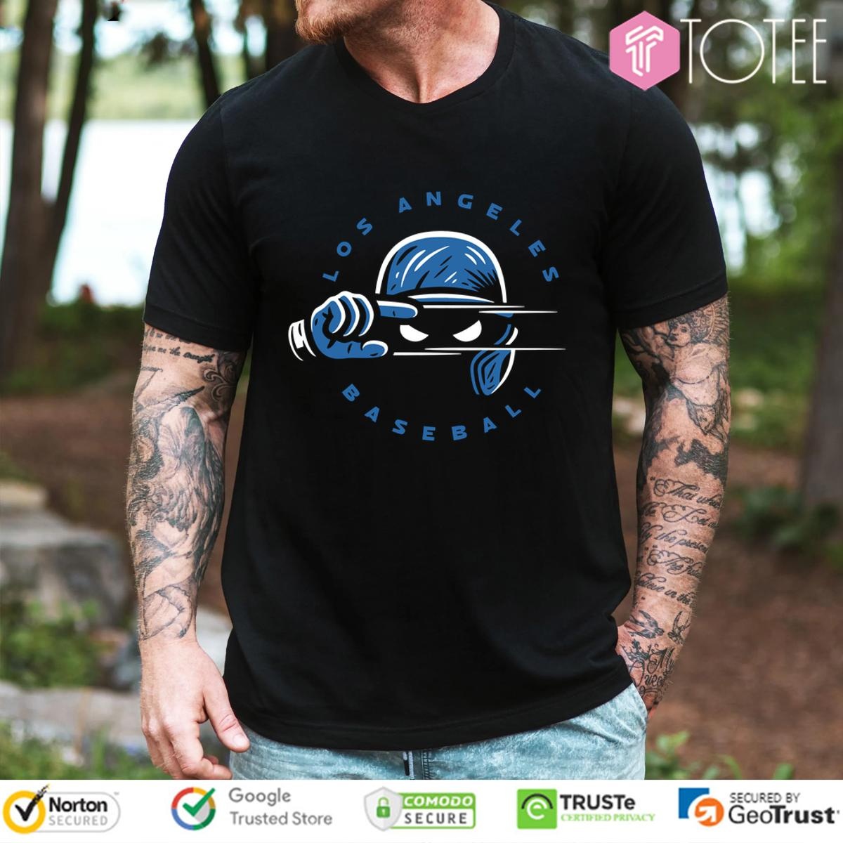 Los Angeles Dodgers Baseball The Skincare Swipe T-shirt