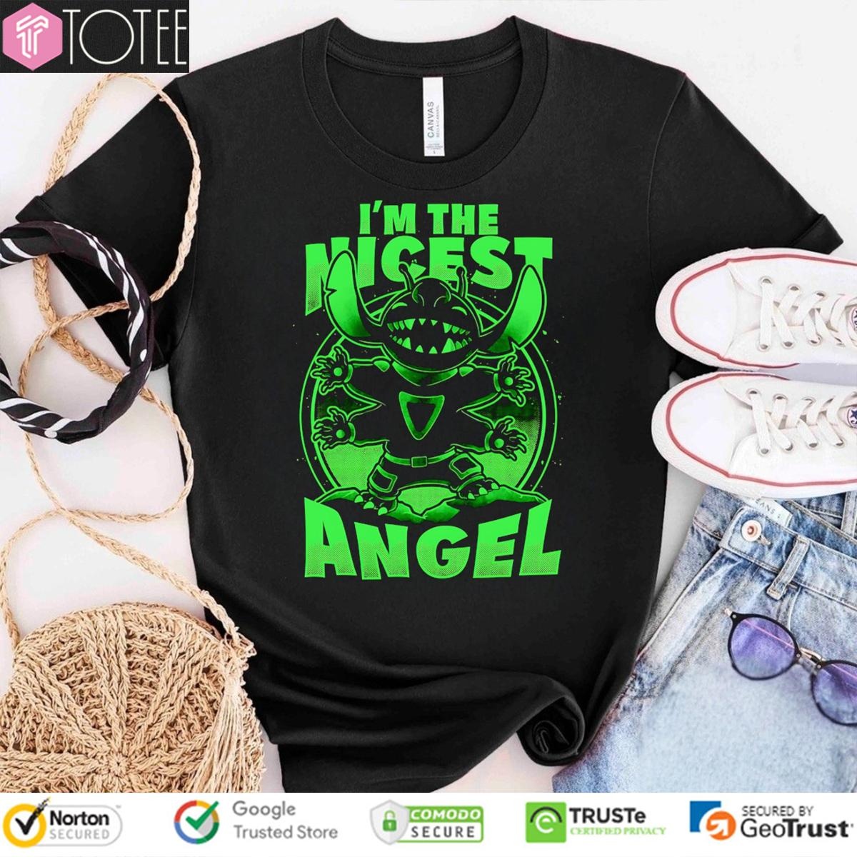 Im The Nicest Angel Stitch Disney T-shirt